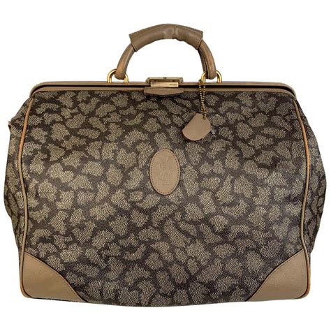 Yves Saint Laurent Vintage Canvas Weekender Bag 